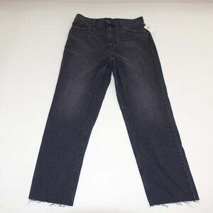 Gap Women's Cheeky Straight Sky High Jeans Size 12 / 31 Regular NWT Black Rinse